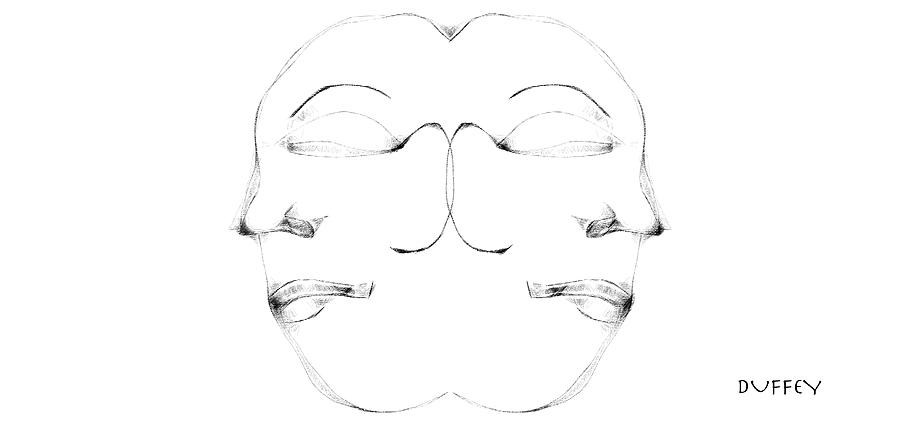 Mask 1 #1 Digital Art by Doug Duffey