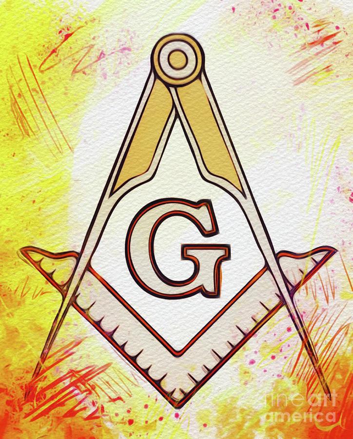 Masonic Symbolism #1 Painting by Esoterica Art Agency