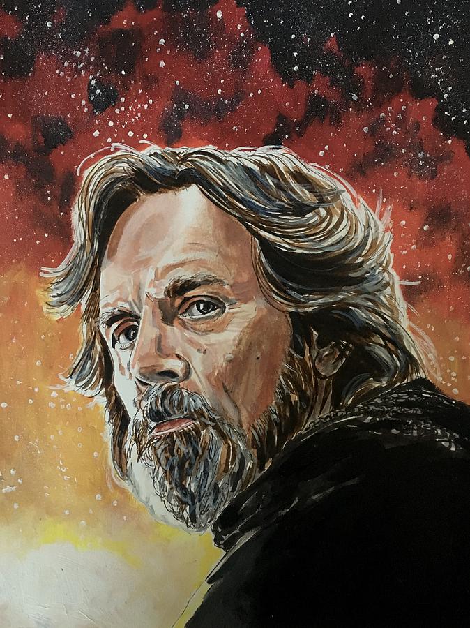Master Skywalker #1 Painting by Joel Tesch