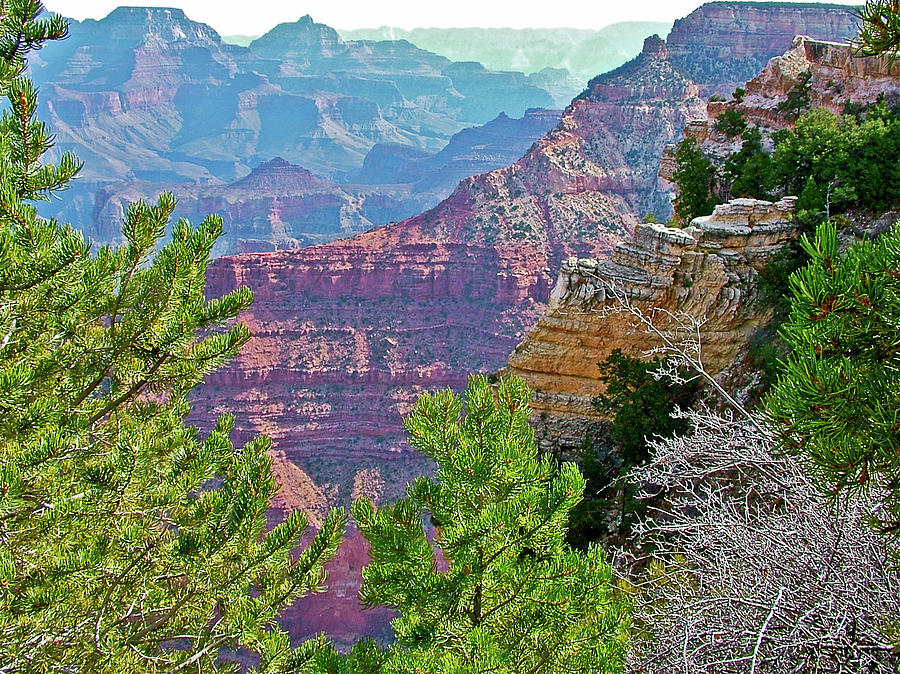 Mather Point on South Rim of Grand Canyon National Park-Arizona - #1 Photograph by Ruth Hager