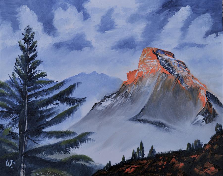 Matterhorn Gold  #1 Painting by Warren Thompson