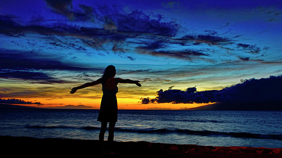 Maui Sunset #1 Photograph by Bill Dodsworth