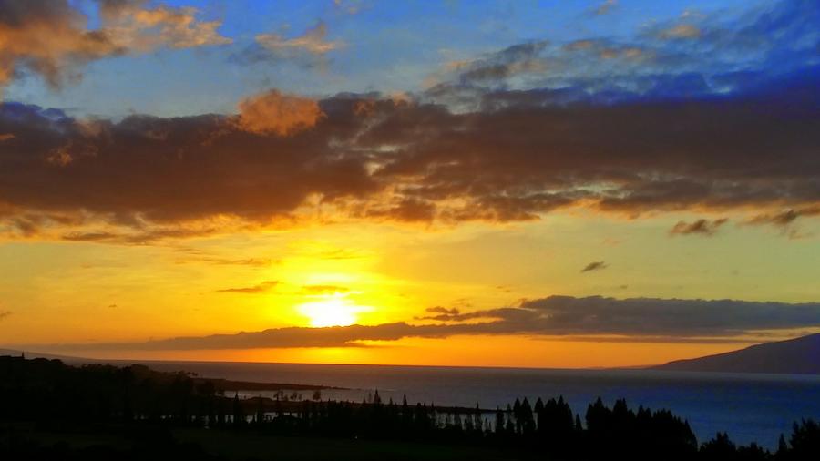 Maui Sunset At The Plantation House Photograph by J R Yates