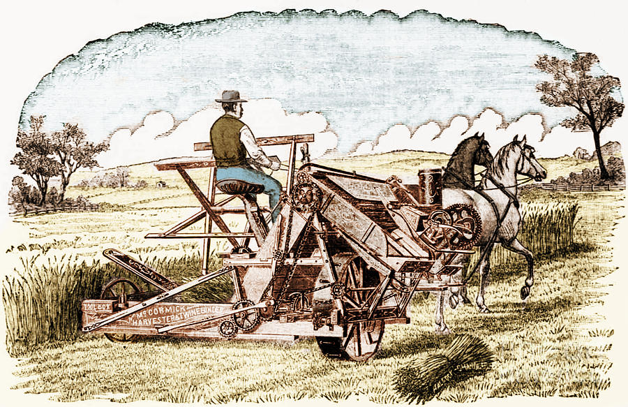 Mccormick Harvester And Twine Binder #1 Photograph by Science Source
