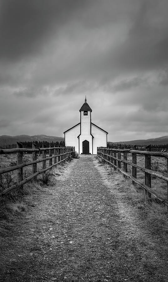 Nature Photograph - McDougal Historical Church  #1 by Yves Gagnon
