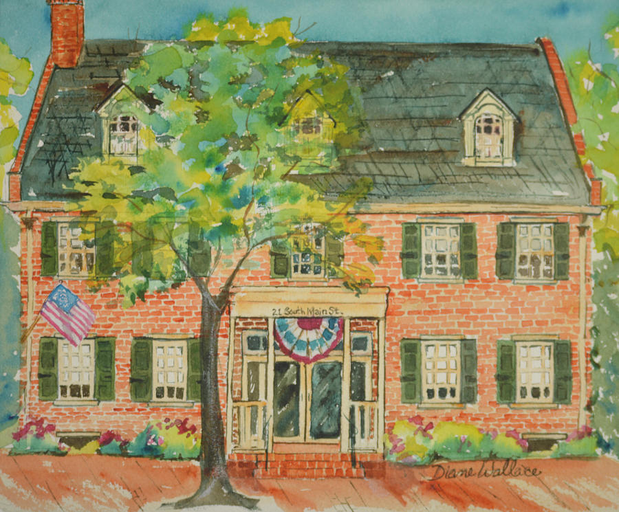 Medford Painting - Medford Memorial Community Center #1 by Diane Wallace