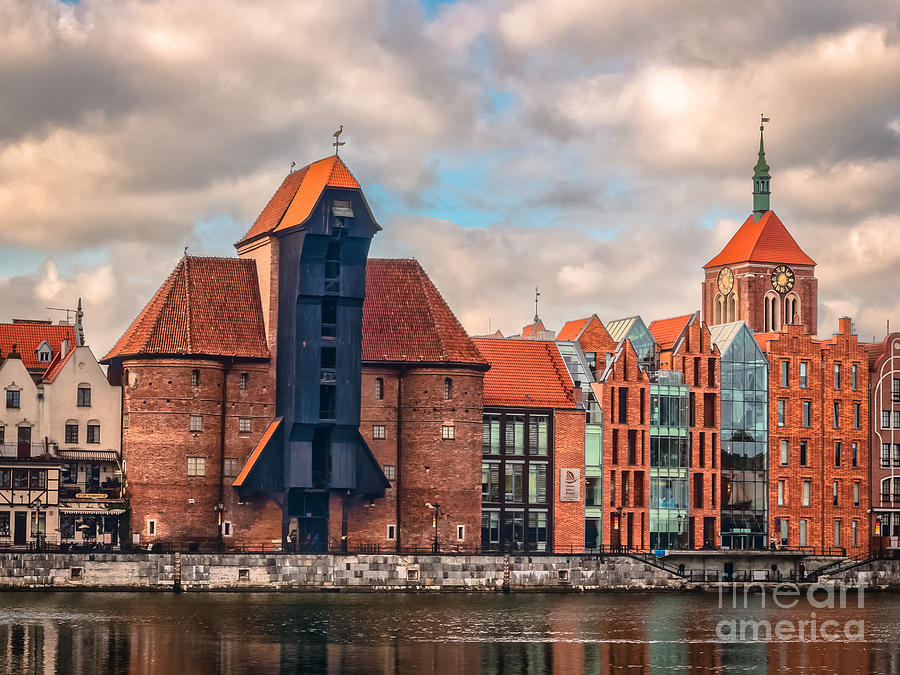 Medieval Crane In Gdansk Photograph