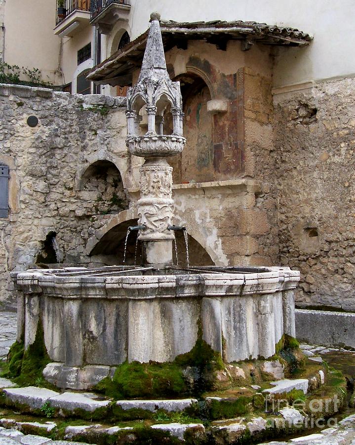Fountain Photograph - Medieval Fountain #1 by Judy Kirouac