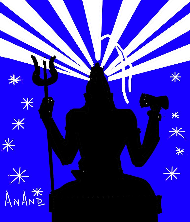 Meditating Shiva #2 Digital Art by Anand Swaroop Manchiraju