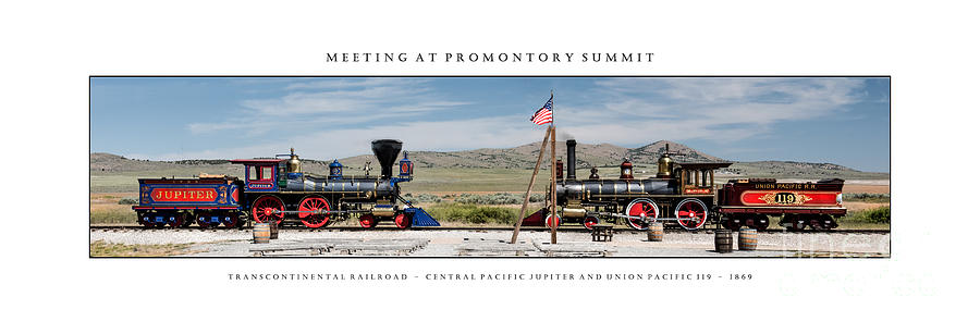 Meeting at Promontory Summit #1 Photograph by Dennis Hammer