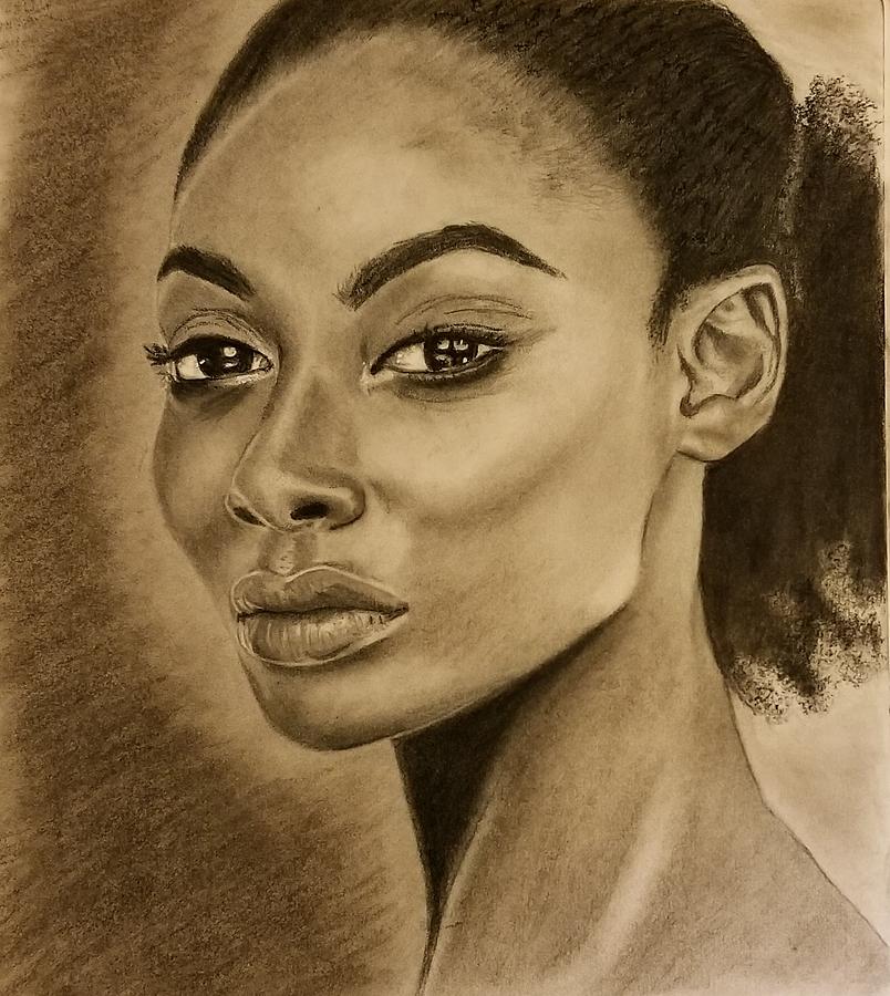 Melanin Drawing by Keturah Franklin | Fine Art America