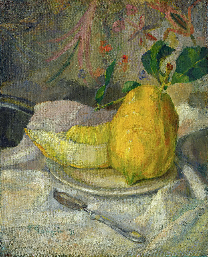 Melon and Lemon #1 Painting by French 19th Century