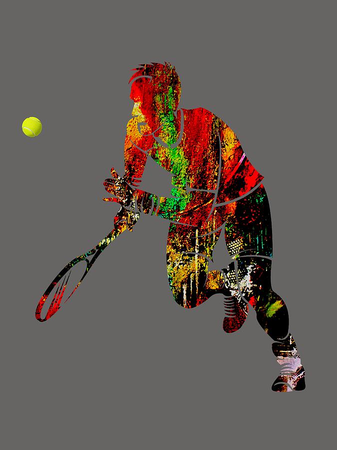 Mens Tennis Collection #1 Mixed Media by Marvin Blaine