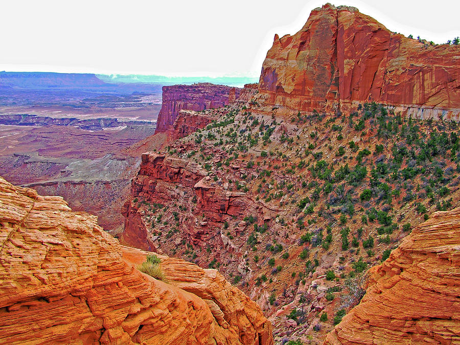 View from Mesa Arch in Island in the Sky District of Canyonlands National Park, Utah  #1 Photograph by Ruth Hager
