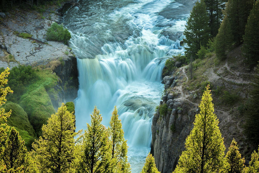 Mesa Falls Photograph - Mesa Falls - Yellowstone by Dan Pearce Mesa Falls Photograph - Mesa Falls - Yellowstone by Dan Pearce