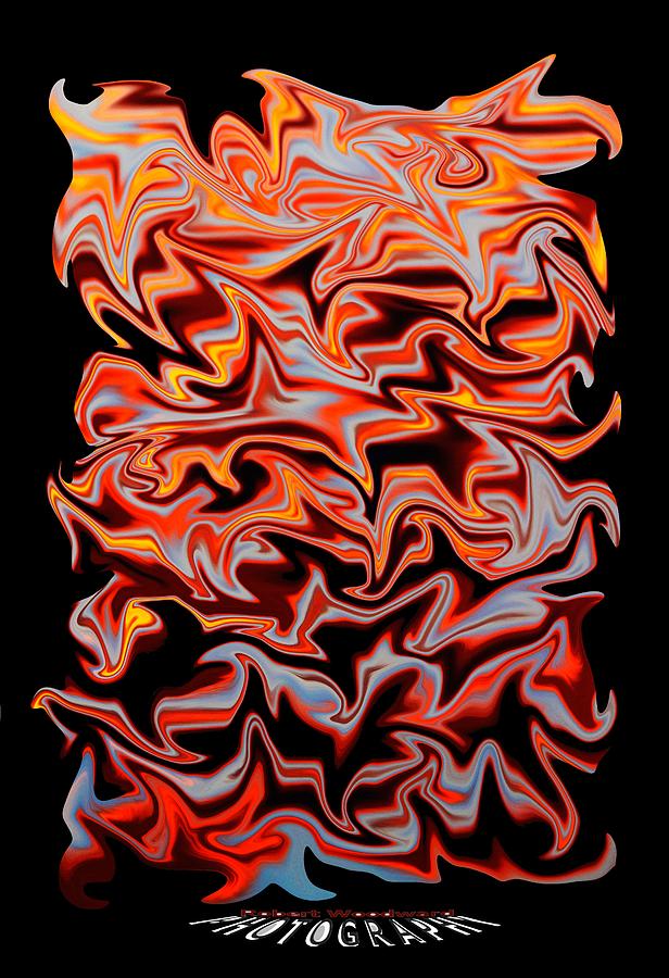 Metallic Fire Transparency Digital Art by Robert Woodward