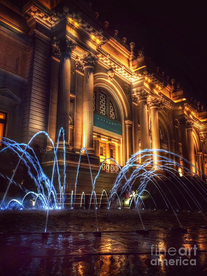Metropolitan Museum at Night 1 Photograph by Miriam Danar