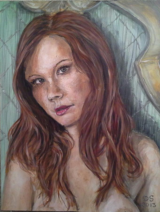 Portrait Painting - Mia #1 by Duncan Sawyer