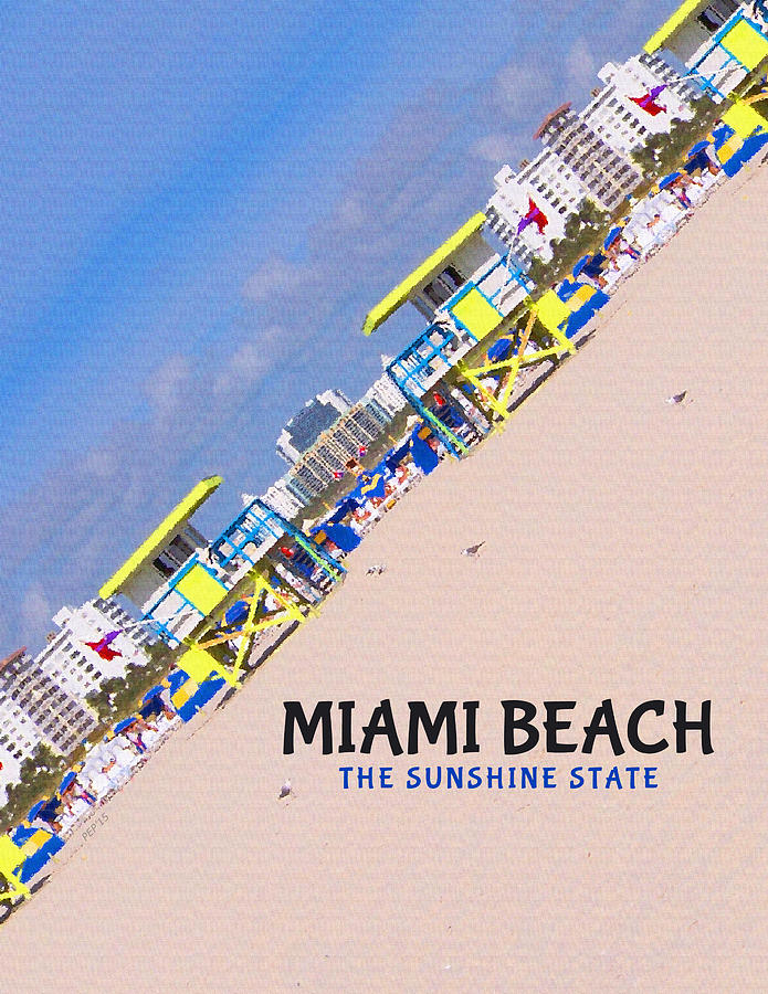 Miami Beach Florida #1 Digital Art by Phil Perkins