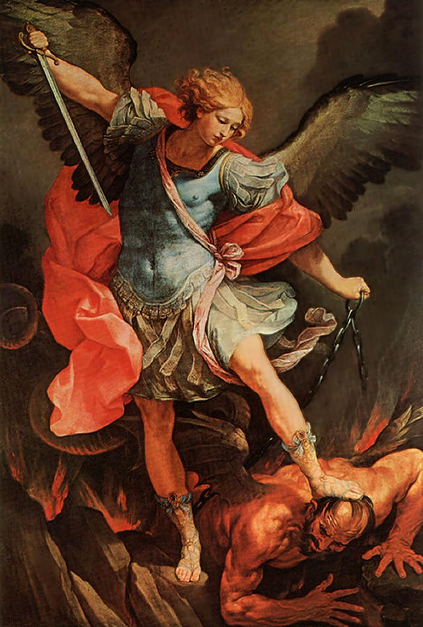 Michael Defeats Satan by Troy Caperton Michael Defeats Satan by Troy Caperton