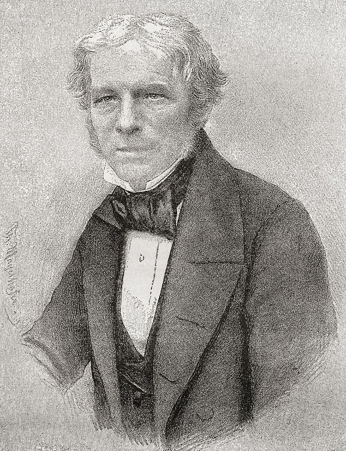 Portrait Drawing - Michael Faraday, 1791 #1 by Vintage Design Pics