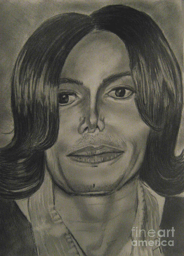 King Of Pop Drawing - Michael Jackson #1 by Thomasina Marks