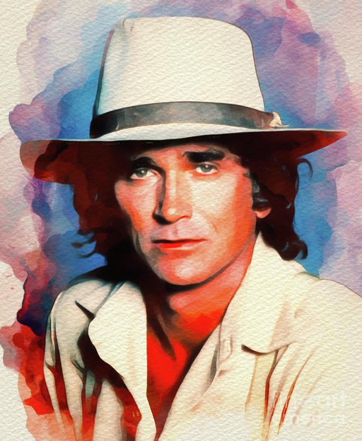 Hollywood Painting - Michael Landon, Hollywood Legend #1 by Esoterica Art Agency