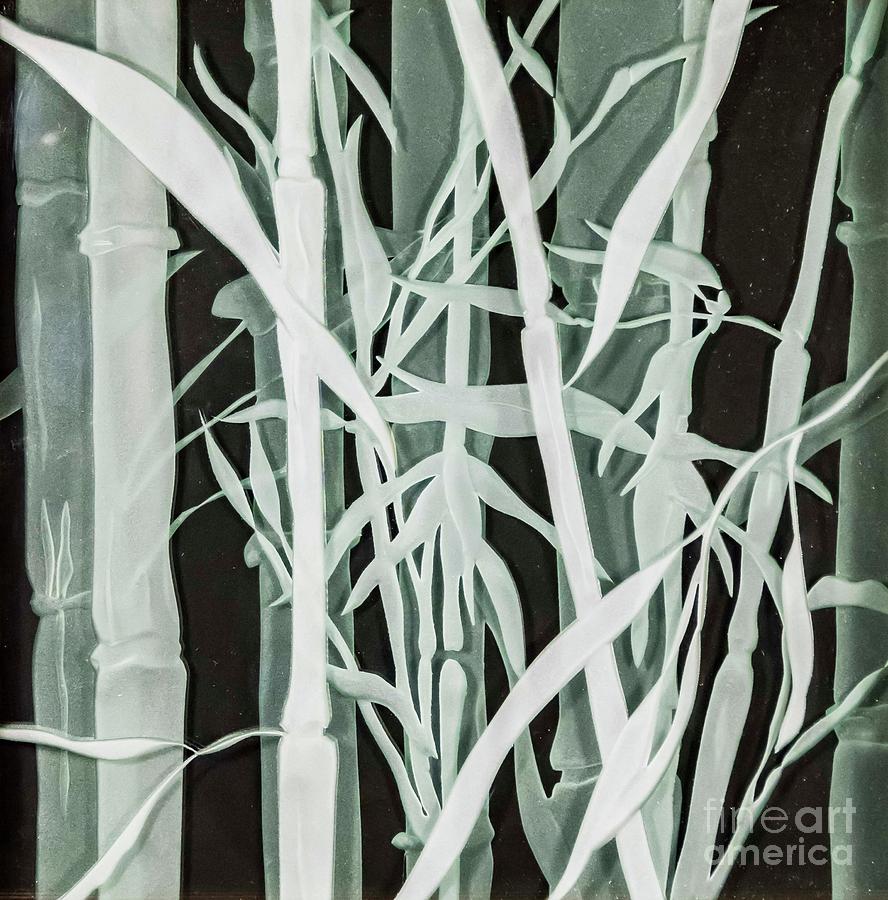 Midnight Bamboo #1 Glass Art by Alone Larsen