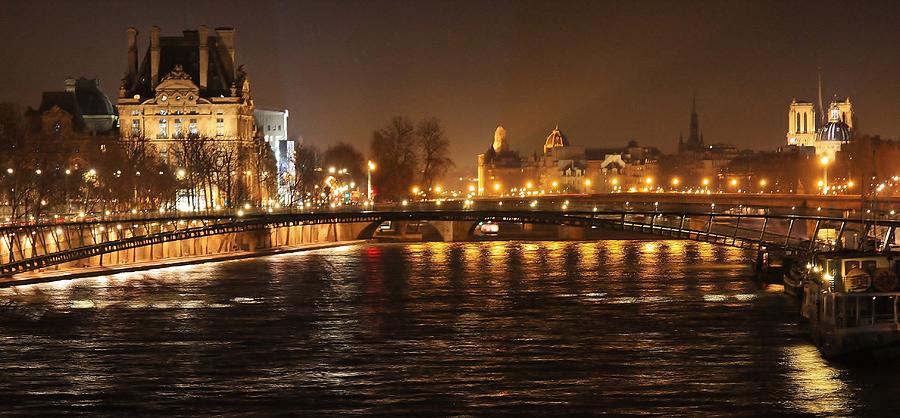 Midnight On The Seine Photograph