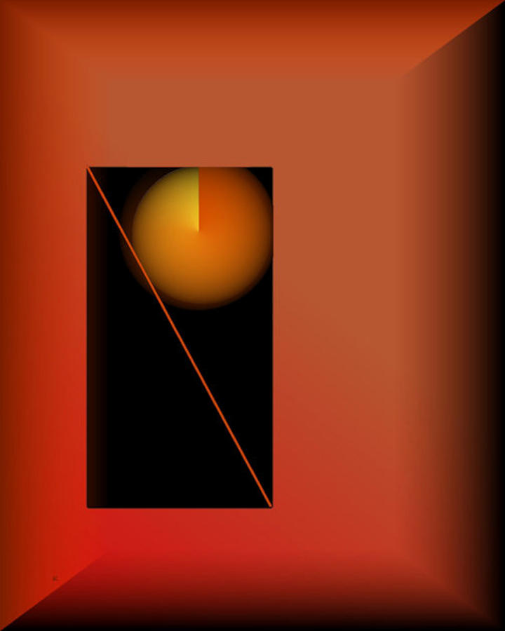 Midnight Orange #1 Digital Art by John Krakora