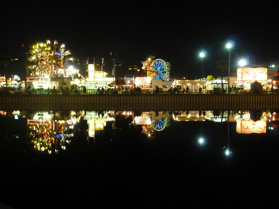 Midway At Nite #1 Photograph by Florene Welebny