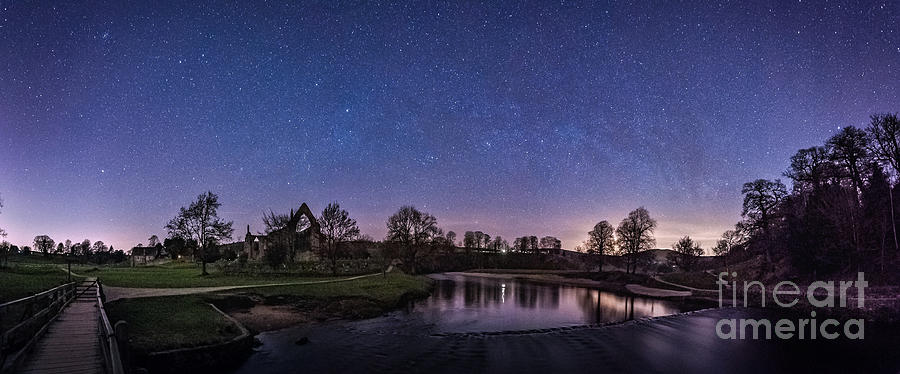 Bolton Abbey Photograph - Milky Way @ Bolton Abbey by Mariusz Talarek