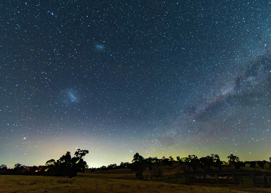 Milky Way and countryside Photograph by Merrillie Redden | Fine Art America