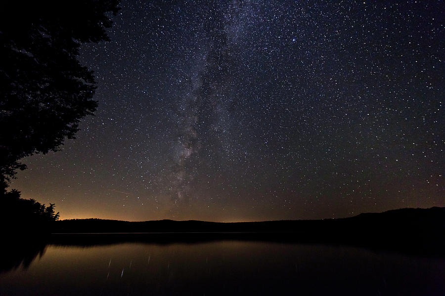 Milky Way Chocorua Lake #2 Photograph by Benjamin Dahl