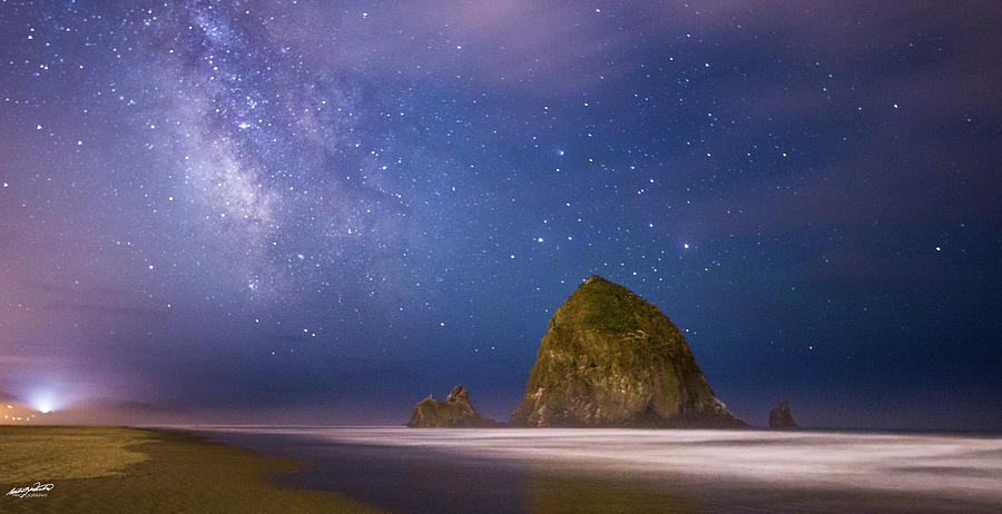 Milky Way Over Canon Beach Photograph by Rowdy Winters - Fine Art America