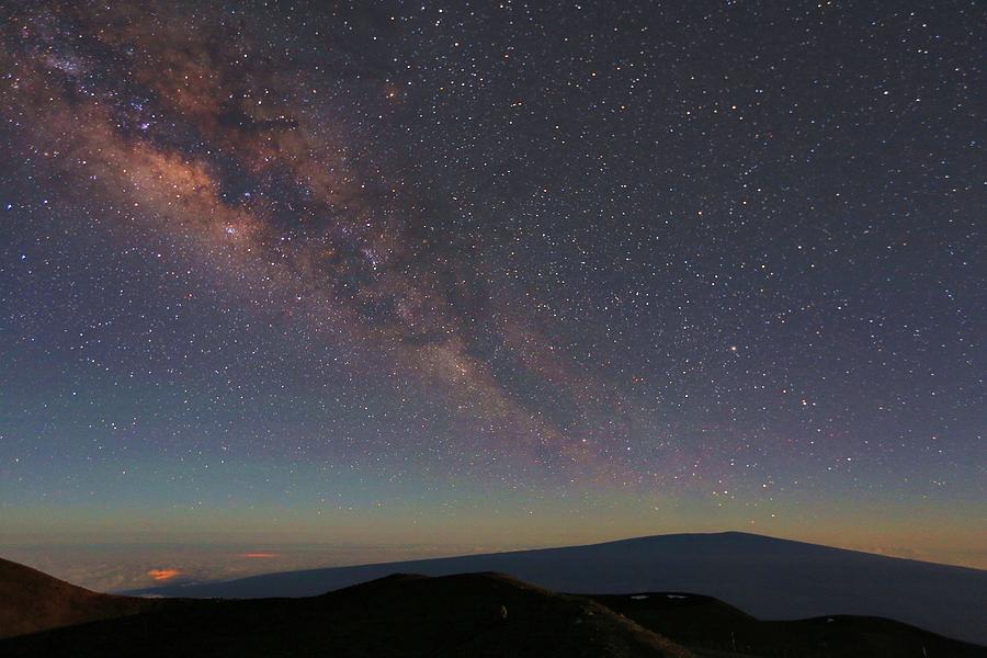 Milky Way over Mauna Loa #1 Photograph by M C Hood