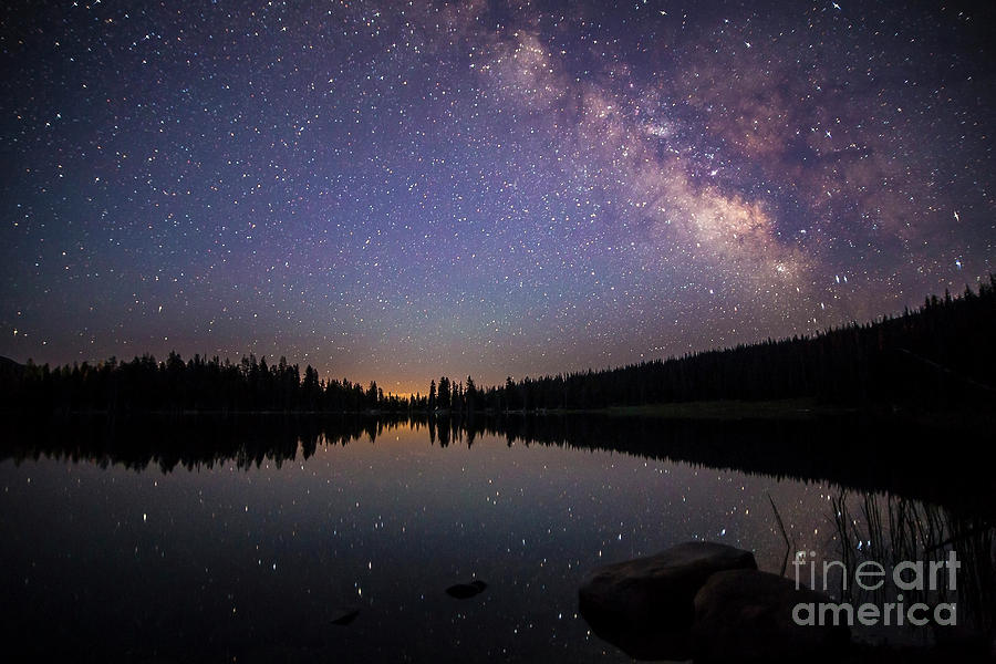 Milky Way Over Mirror Lake #2 Photograph by Spencer Baugh