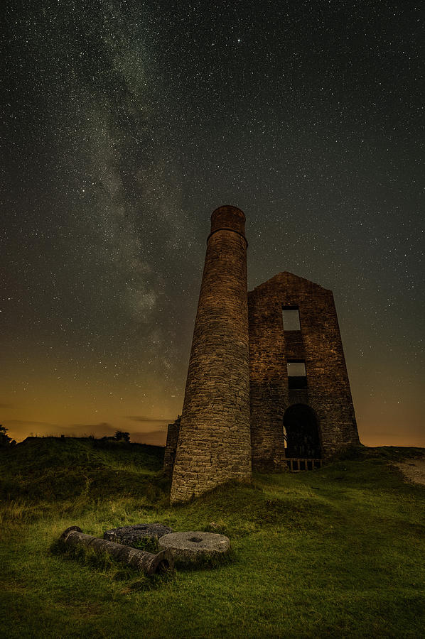 Milky Way Over Old Mine Buildings. #1 Photograph by Andy Astbury