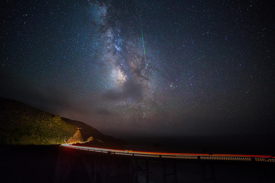 Milky Way over the Bixby bridge #1 Photograph by Asif Islam