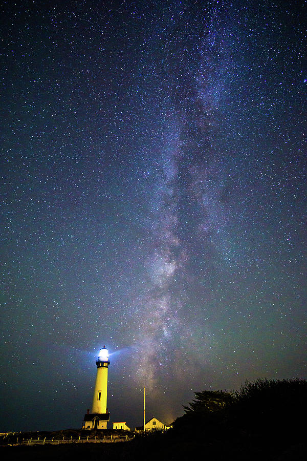 Milky way over the lighthouse #1 Photograph by Asif Islam