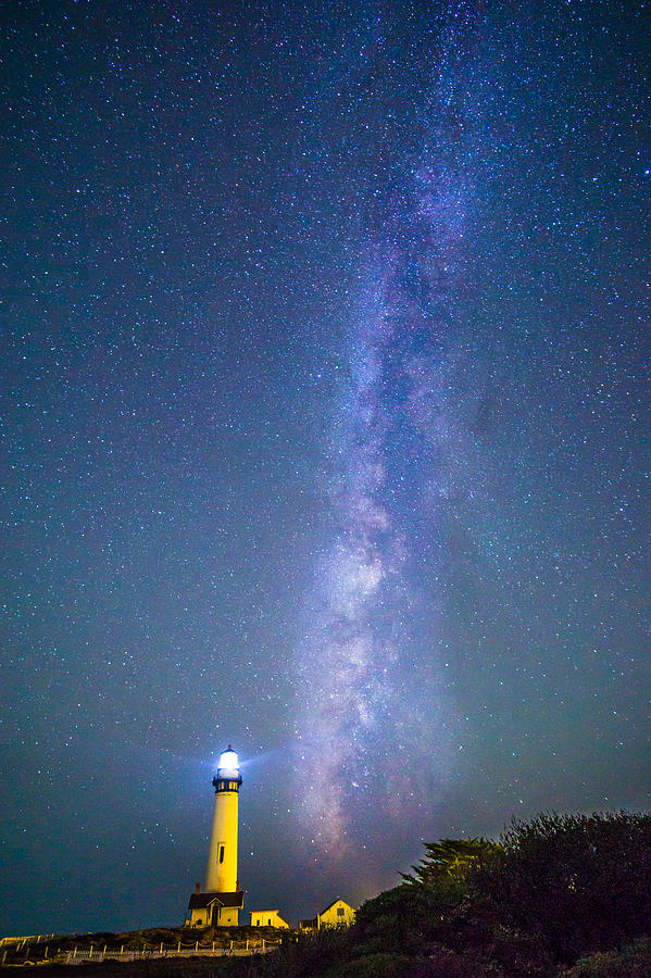 Milky Way Over The Pigeon Point Lighthouse Photograph By Asif Islam