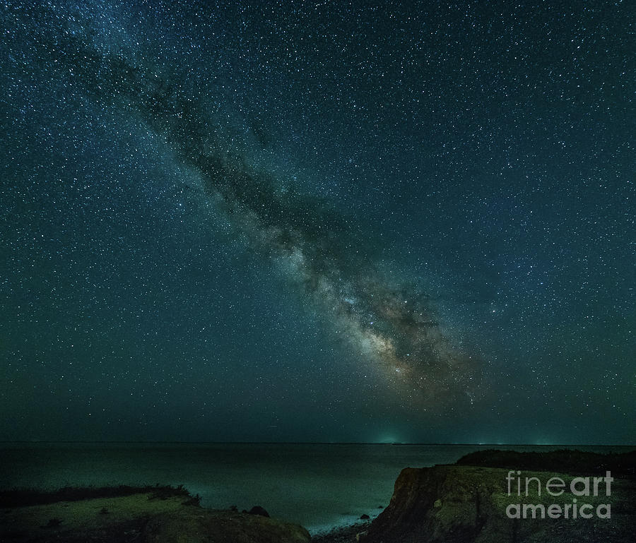 Milkyway over the Bluffs in Montauk, NY #1 Photograph by Alissa Beth Photography