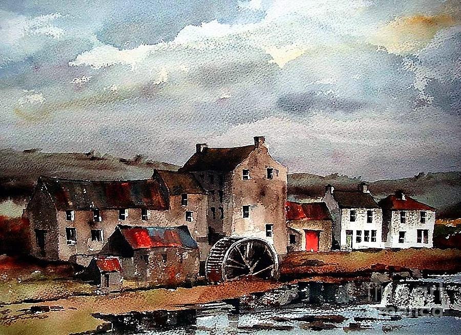 Mill at Bruree, Limerick #1 Painting by Val Byrne
