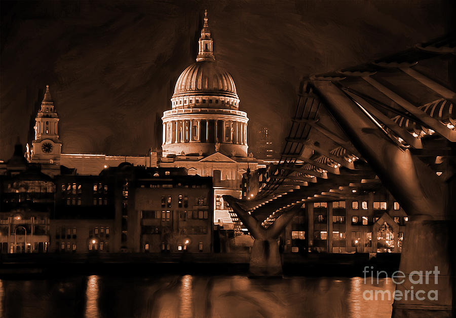 Millennium Bridge - London Painting by Gull G