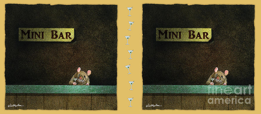 Mini Bar... #1 Painting by Will Bullas