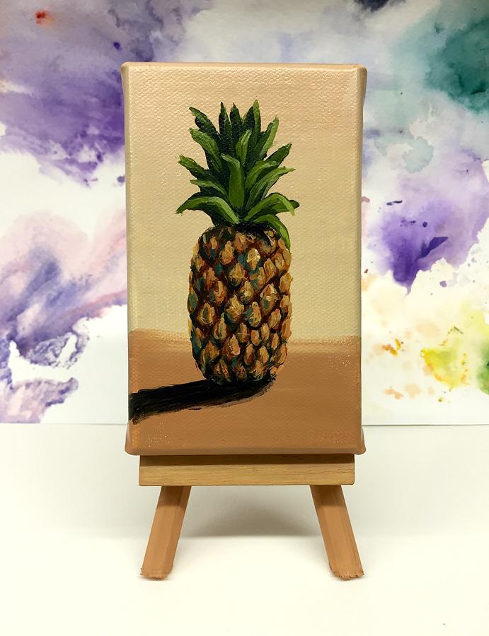 Mini Pineapple #2 Painting by Darice Machel McGuire