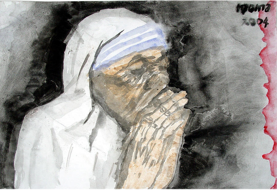 Mother Teresa Painting - Miracle Mother #1 by Rooma Mehra