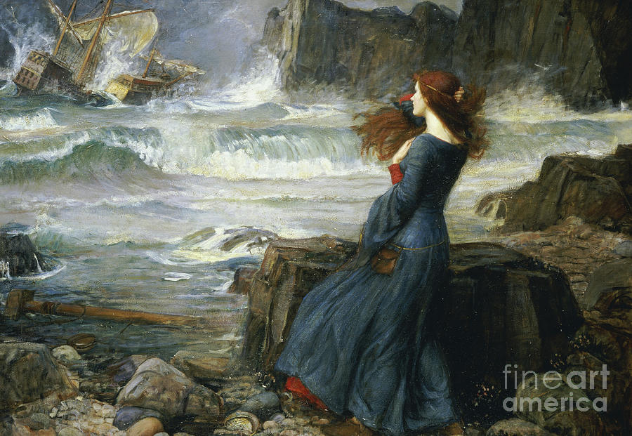 Miranda  The Tempest Painting by John William Waterhouse