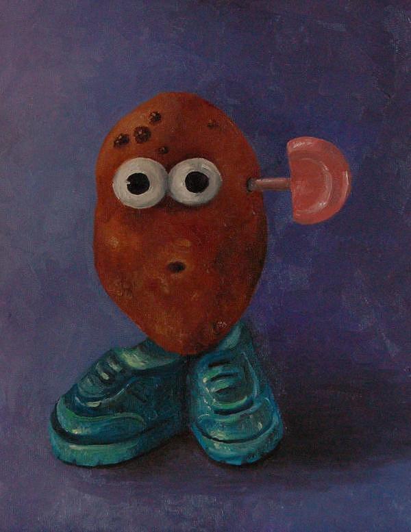 Misfit Potato Head #1 Painting by Leah Saulnier The Painting Maniac