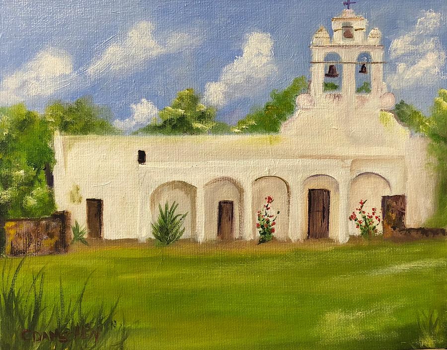 Mission San Juan #1 Painting by Cheryl Damschen